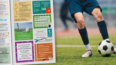 Vereinsanzeige in der Zeitung aufgeben