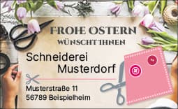Schneiderei Osteranzeige aufgeben
