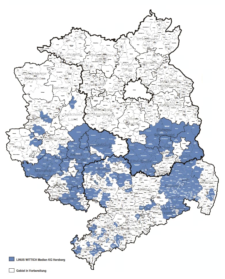 LINUS WITTICH Herzberg Verbreitungsgebiet