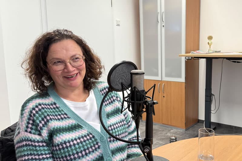 Andrea Nahles zu Gast bei Hallo LINUS WITTICH