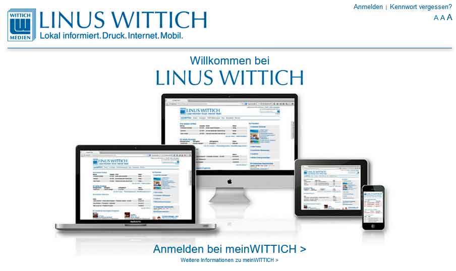 meinWITTICH - ein Login - alles drin