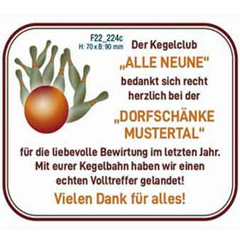 Vereinsanzeige Glückwunsch