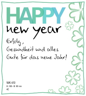 Happy New Year Neujahrsgruß Muster