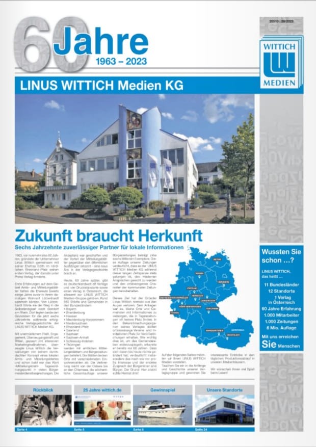 60 Jahre LINUS WITTICH Höhr-Grenzhausen